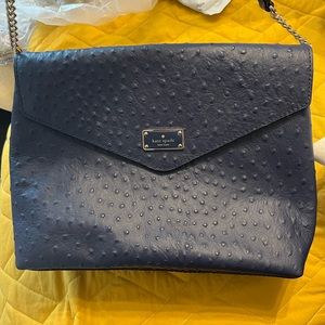KATE SPADE OSTRICH LEATHER SHOULDER BAG